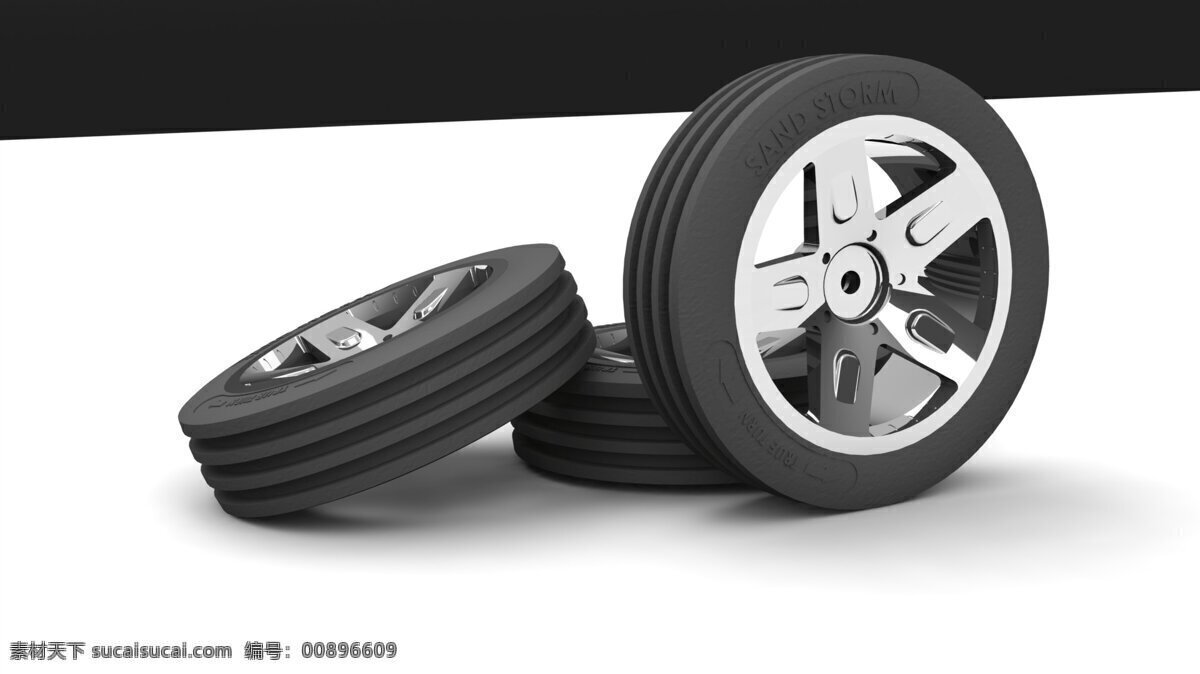 钢筋混凝土 车 前轮 车轮 轮胎 轮辋 车的前面 3d模型素材 其他3d模型