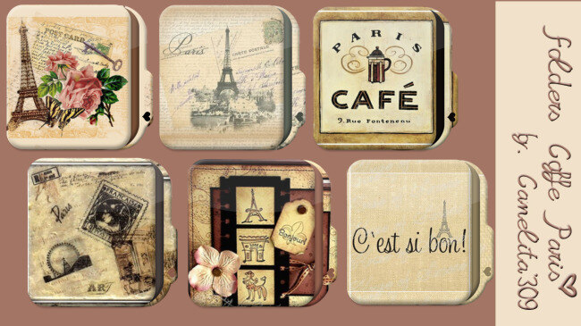 巴黎 咖啡文化 图标
