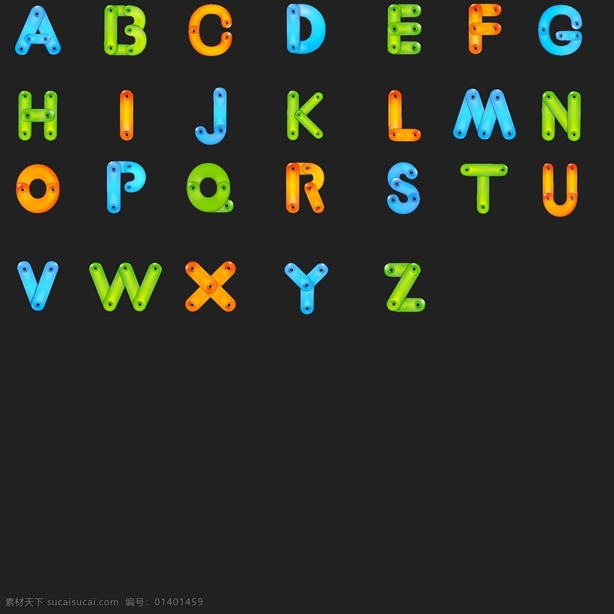 大写字母 字体 矢量 个性字体设计 艺术字 英文字母 字体设计 矢量图