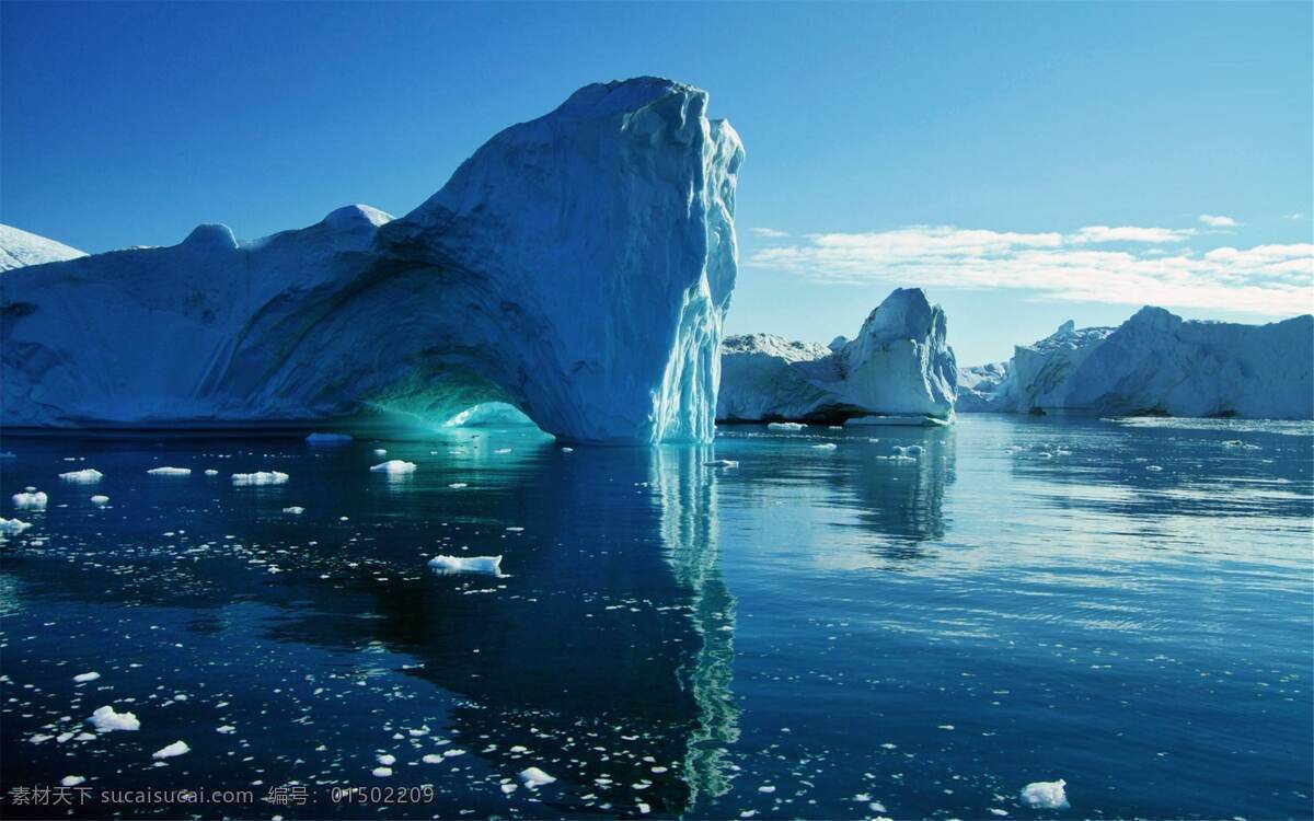 冰山 湖泊 天空 寒冷 大自然 自然景观 自然风景