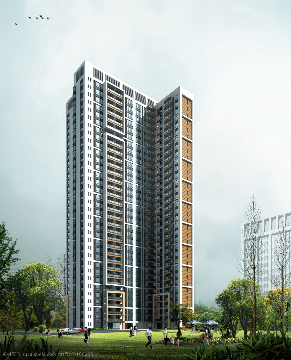 房产 效果图 房产效果图 高楼 画册 环境设计 建筑设计 酒店 鸟瞰 家居装饰素材