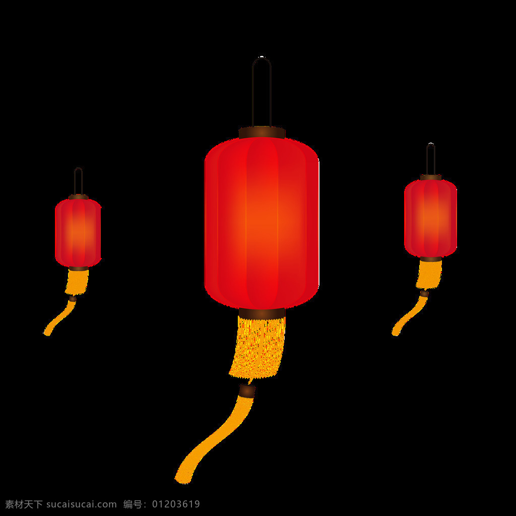 喜庆 红灯笼 透明 装饰 png素材 传统 灯笼 红色 简约 免扣素材