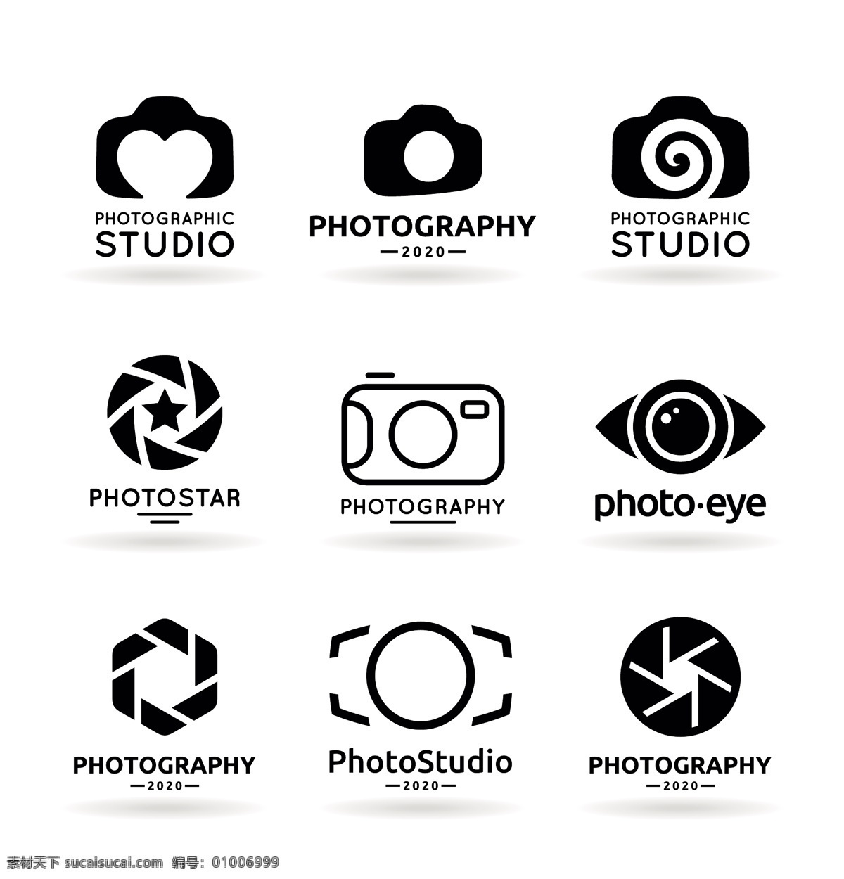 主题 logo 摄影主题 照相机 logo设计 商标 公司标志 产品标识 标志图标 矢量素材 白色