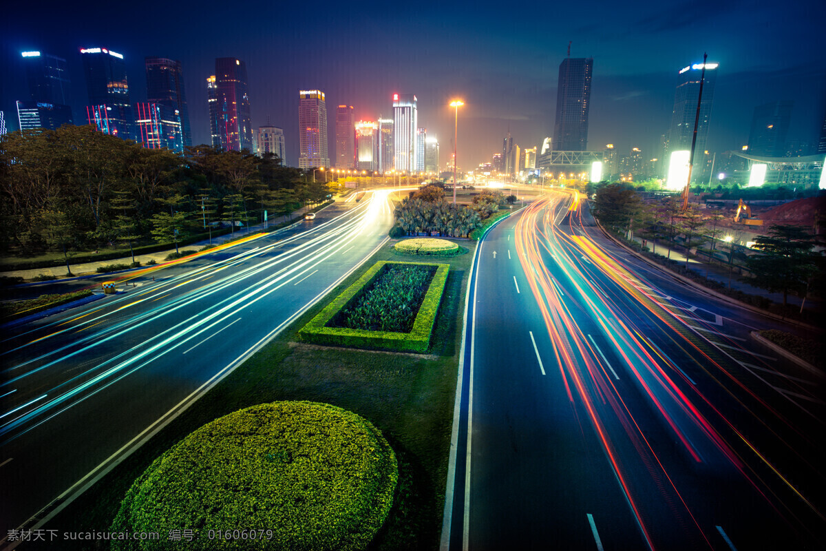 美丽 城市 公路 夜景 城市夜景 美丽城市风光 繁华都市 高楼大厦 摩天大楼 美丽风景 城市景色 城市美景 城市风光 环境家居