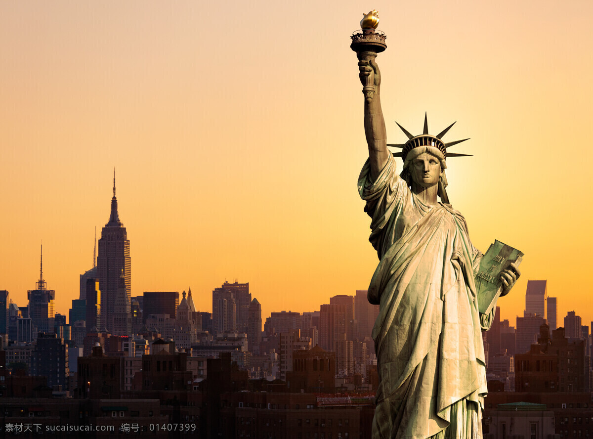 自由女神像 自由女神 黄昏 自由神像 美国自由女神 女神 火炬 美国 纽约 旅游摄影 国外旅游