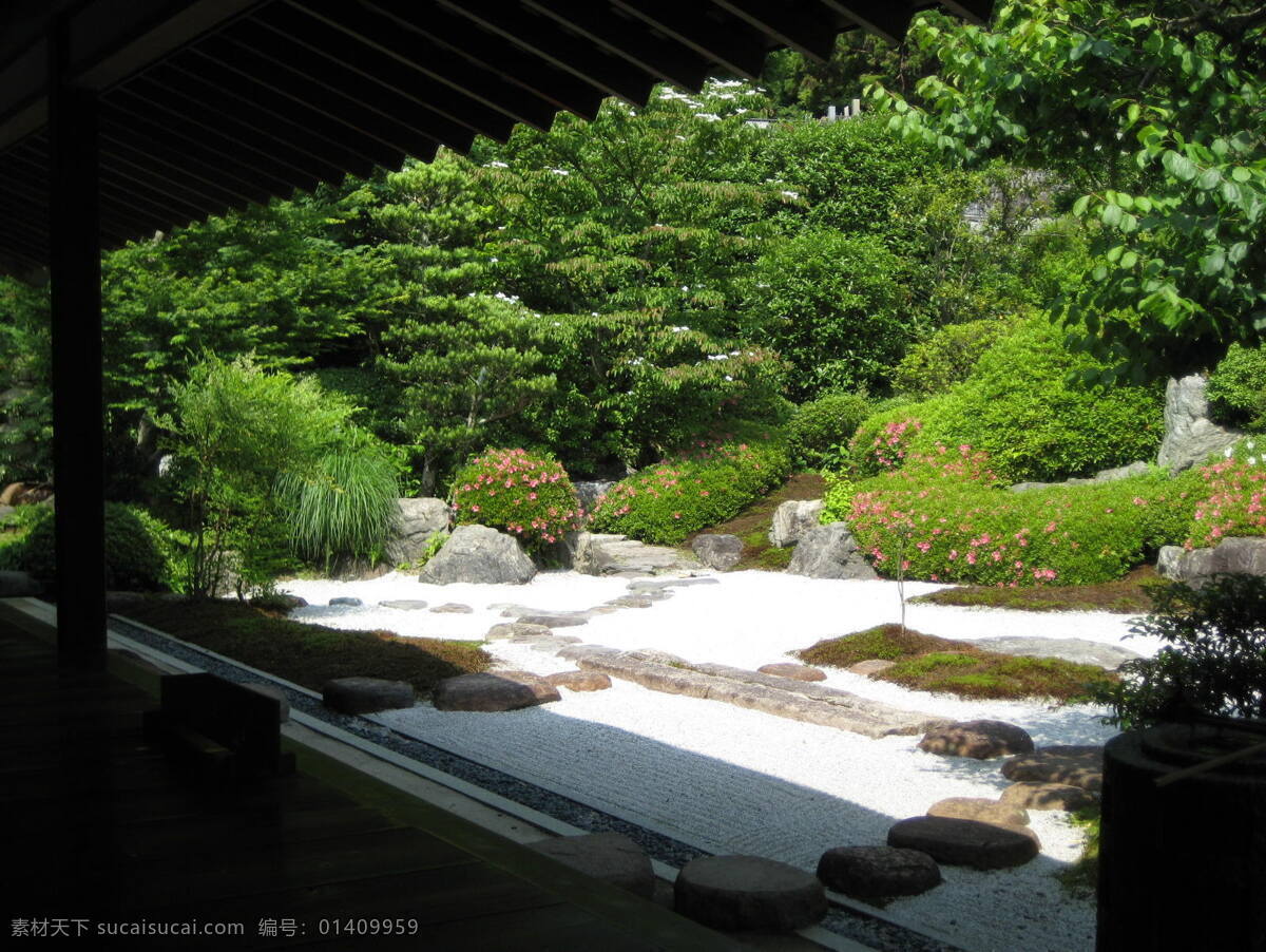 园林景观 绿色植物 日本园林 枯山水 风景 生活 旅游餐饮