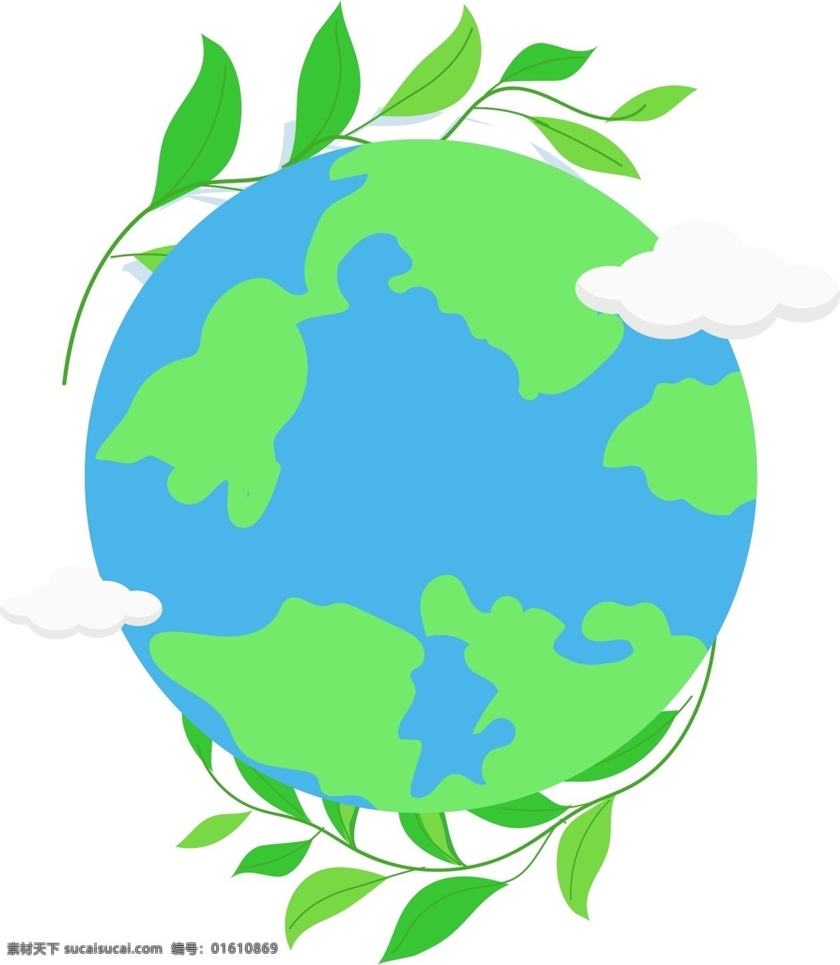 卡通 风格 世界 地球日 元素 绿色 蓝色 环保 科学 再生能源 绿叶 维护 护理 爱护 国家 宇宙 生命 周期 节日 联合国