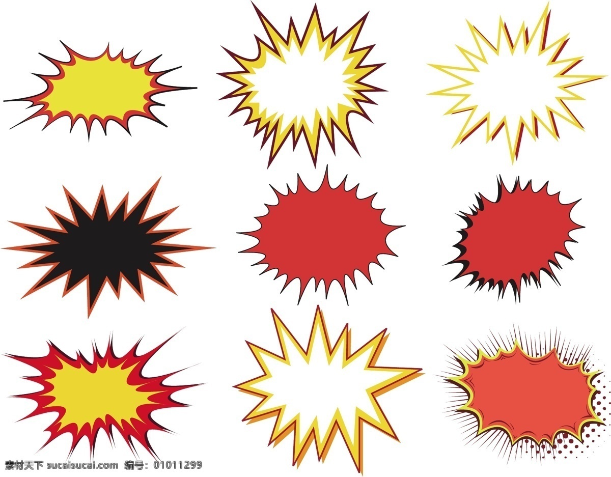 爆炸符号 爆炸 花样 符号 手绘 矢量 矢量其他 矢量素材 其他矢量