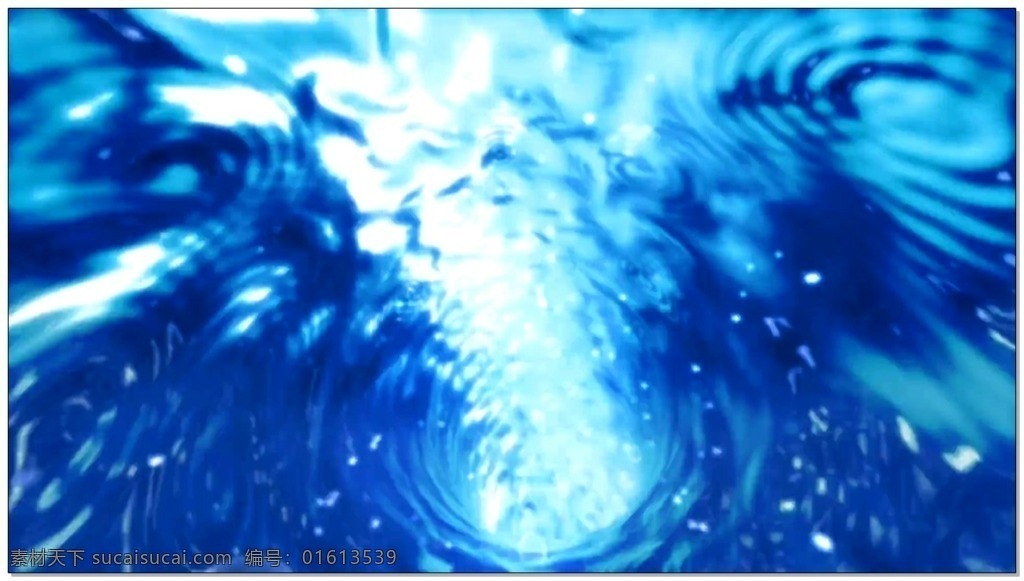 穿越 时空 视频 蓝色 水波 光芒 漩涡 视频素材 动态视频素材