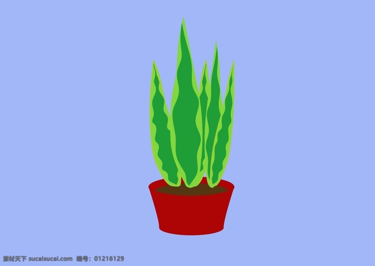 原创 简约 盆栽 元素 植物 绿色 卡通