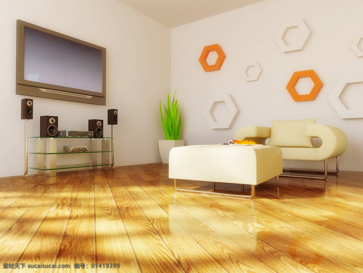 简洁 居室 环境设计 木地板 室内设计 音响 简洁居室 简洁家居 电视屏幕 家居装饰素材