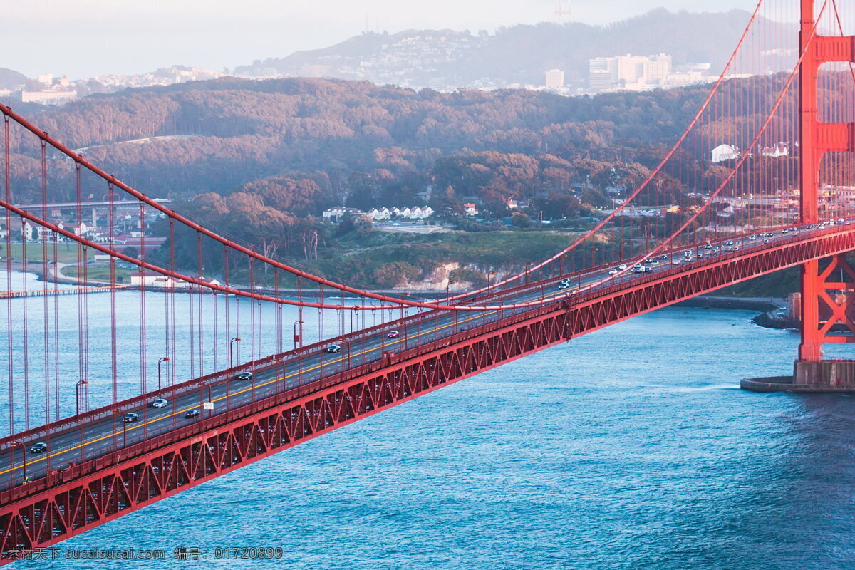 金门大桥 美国 旧金山 大桥 桥体 桥建筑 铁桥 吊桥 红色大桥 海上大桥 跨海大桥 桥结构 现代建筑 建筑园林 建筑摄影