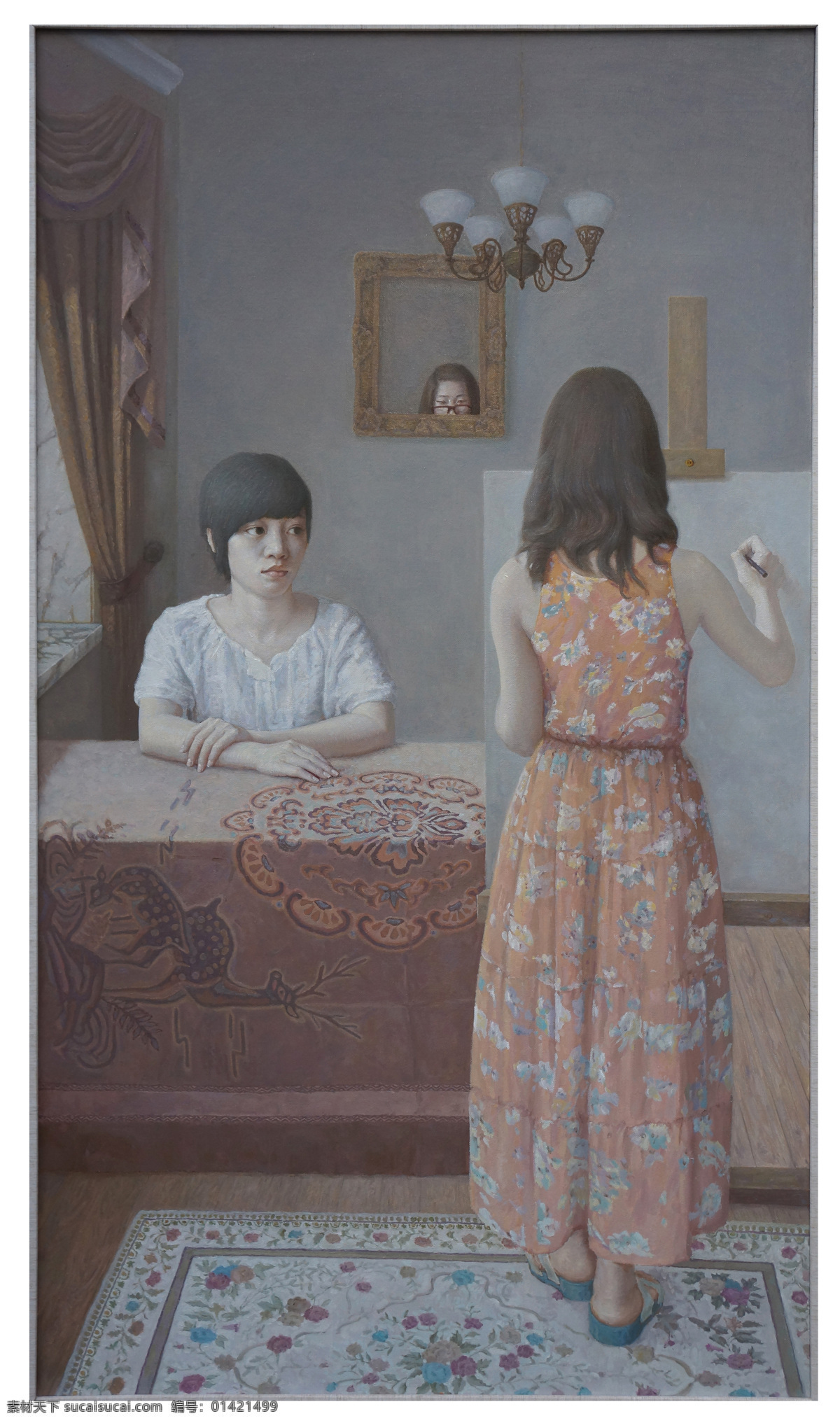 2013年 绘画书法 美女 人物 文化艺术 油画 张 佑民 油画作品 设计素材 模板下载 张佑民