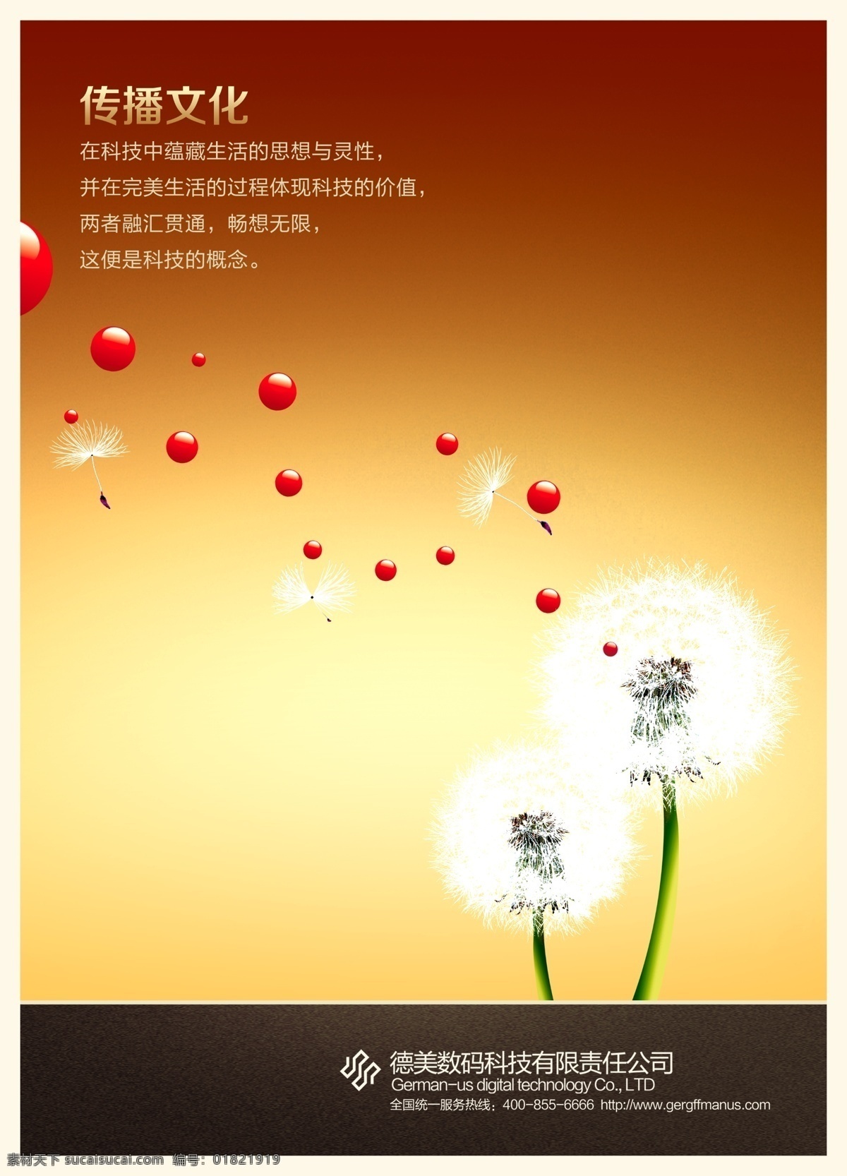 背景 广告设计模板 科技 蒲公英 企业文化 文化传播 源文件 传播 文化 模板下载 传播文化 人文理念 企业文化海报