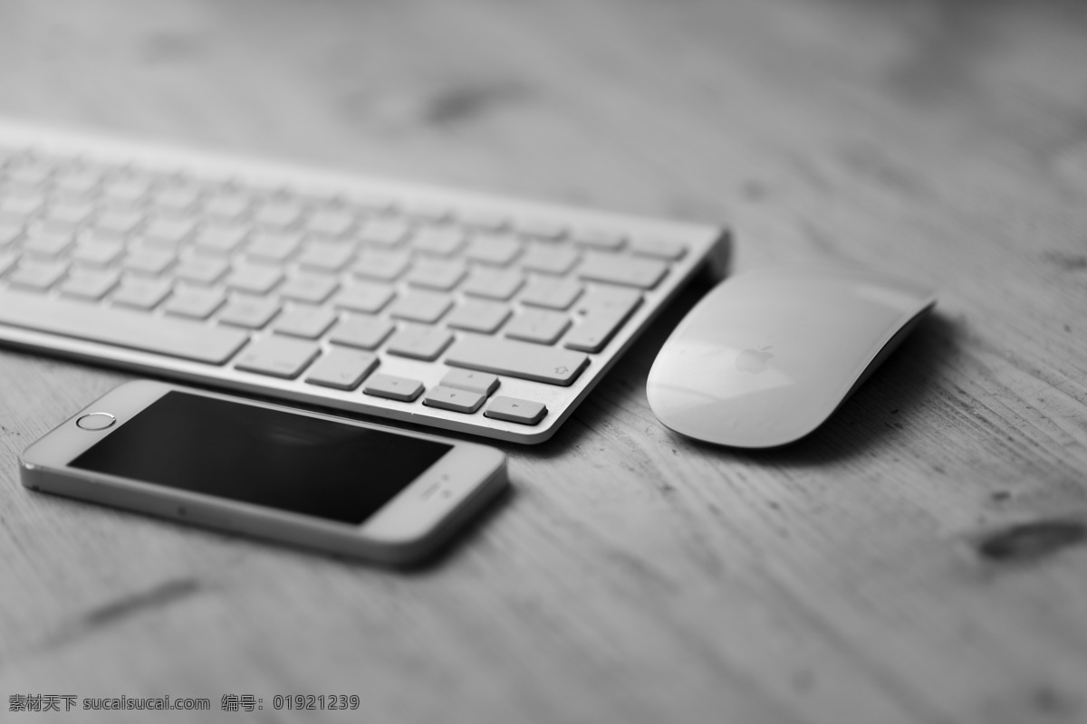 黑白 风格 键盘 鼠标 手机 灰色