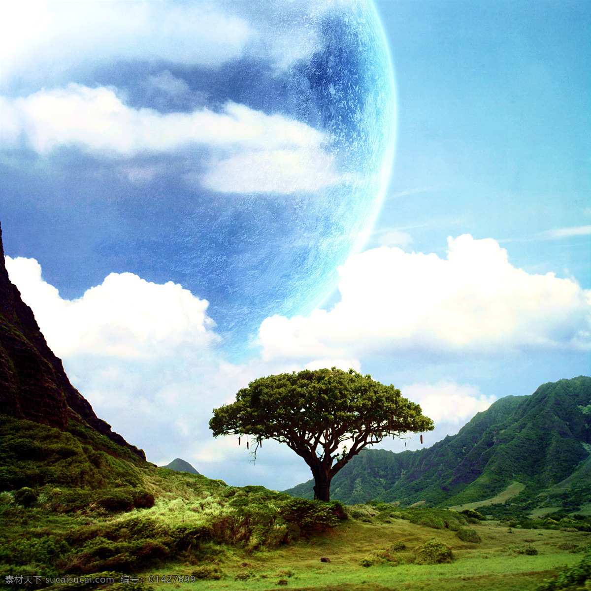 星球 地球 宇宙 云彩 奇幻 魔幻 星空 星际 蓝天 白云 高山 森林 科学研究 现代科技