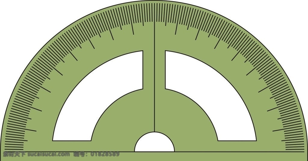 量角器 测量 工具 刻度 数学用具 dm宣传单 矢量