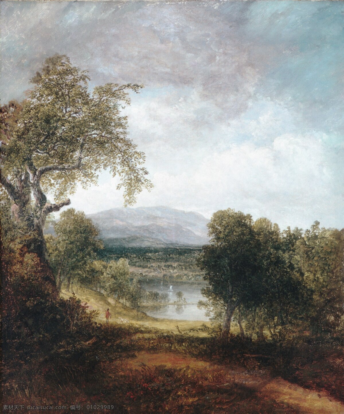 壁画 风景画 绘画书法 精品 美术 名画 欧式油画 欧洲名画 树林 水池 天空 风景画油画 欧洲油画 珍藏 装饰画 欧洲装饰画 精美油画 名作 欧洲名作 艺术品 欧式绘画 文化艺术 家居装饰素材