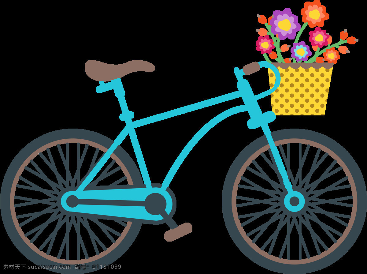 手绘 鲜花 自行车 插画 免 抠 透明 图 层 共享单车 女式单车 男式单车 电动车 绿色低碳 绿色环保 环保电动车 健身单车 摩拜 ofo单车 小蓝单车 双人单车 多人单车