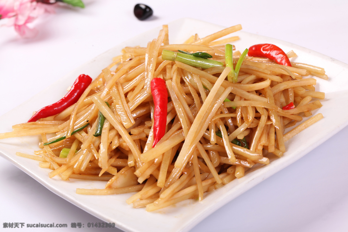 五香土豆丝 酸辣土豆丝 土豆丝 清炒土豆丝 土豆 小炒 传统美食 餐饮美食 高清菜谱用图