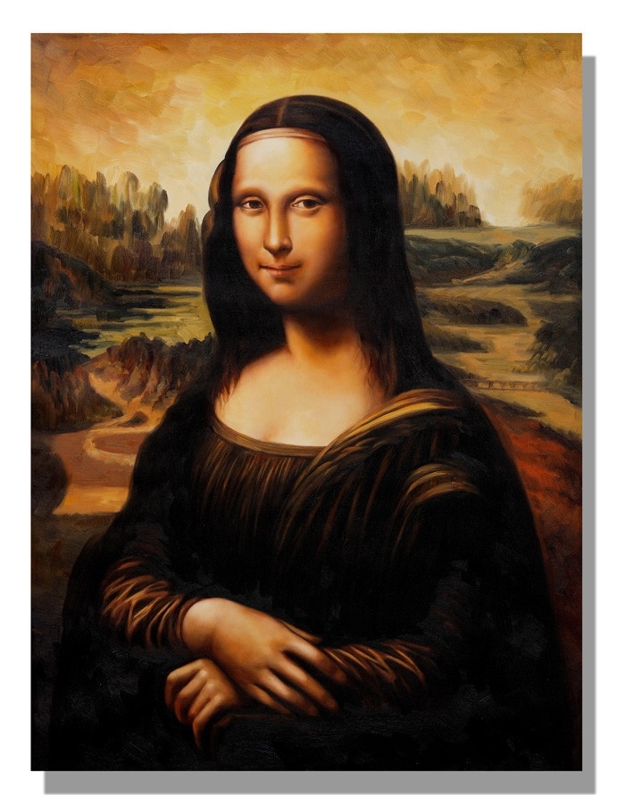 蒙娜丽莎 微笑 油画 手绘 墙贴 无框画 壁画 高清 素描 风景 油画绘画 绘画书法 文化艺术 tiff