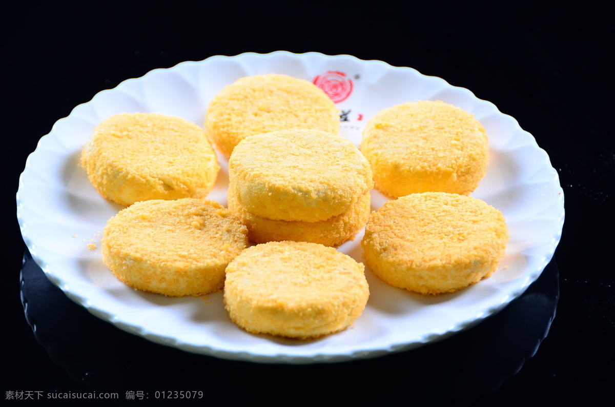 饼 火锅配菜 配菜 黄金南瓜饼 餐饮美食