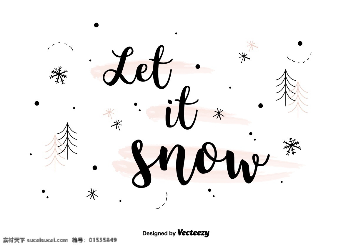 下雪 背景 矢量 向量 自由 插图 让它的雪 树木 雪花 冬天的树 冬天 雪 树 圣诞 装饰 传统节日 圣诞季节 冷冻