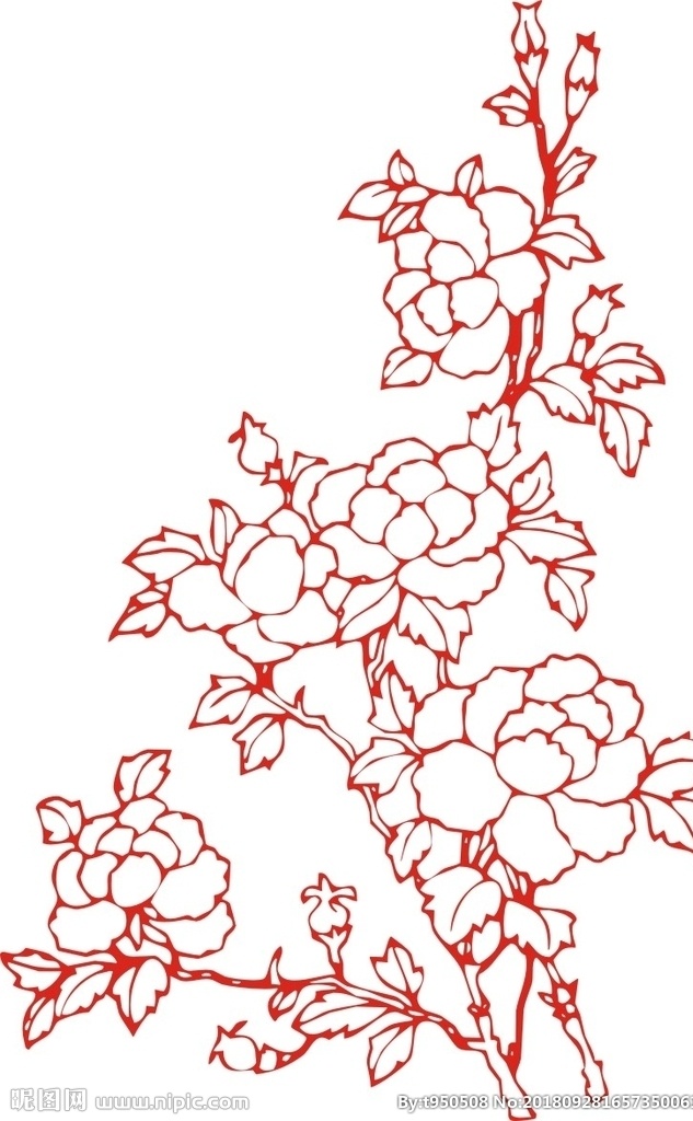 牡丹花 花纹 底图 名片花纹 卡花纹 名片卡片