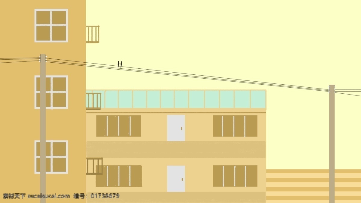 开学 季 清新 校园 教学楼 背景 可爱 建筑 背景素材 卡通背景 开学季 卡通 插画背景 广告背景 psd背景 背景展板 手绘背景