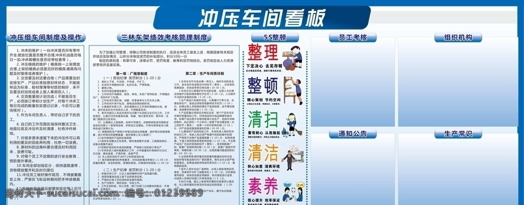 车间 5s 管理 文化 墙 企业文化 文化墙 展板 荣誉墙 蓝色 5s管理