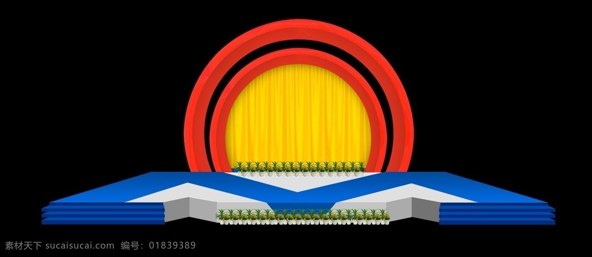 舞台 庆典 彩虹 草丛 地毯 花丛 环境设计 其他设计 源文件 舞台庆典 家居装饰素材