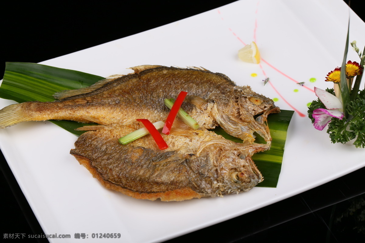 香煎黄花鱼 海鲜 黄花鱼 香煎 铁板煎 煎鱼 传统美食 餐饮美食