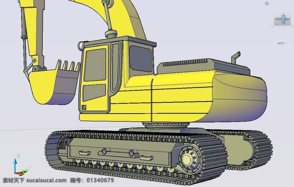 猫 挖掘机 3d 车轮 建设 设备 重 链 液压 缸 jcb 3d模型素材 建筑模型