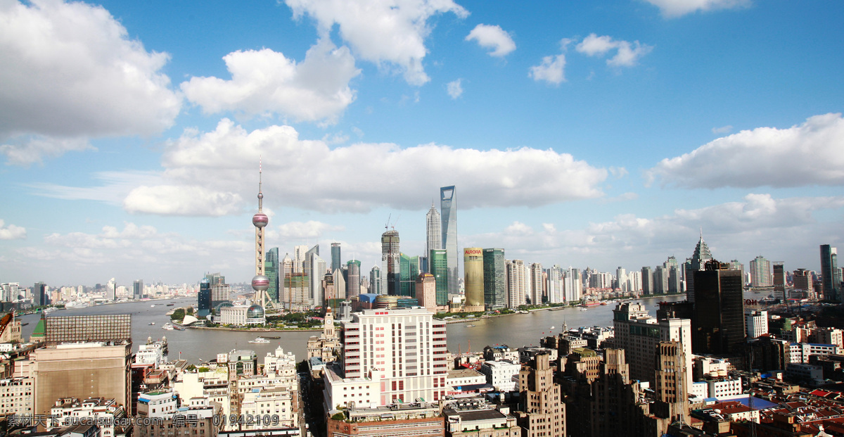 上海 东方明珠 河 上海建筑 塔 经贸大厦 旅游摄影 国内旅游 上海图片 摄影图库