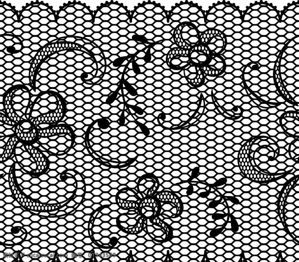 蕾丝花边 蕾丝网 蕾丝花 服装辅料 花边 蕾丝底纹 花纹花边 底纹边框 矢量