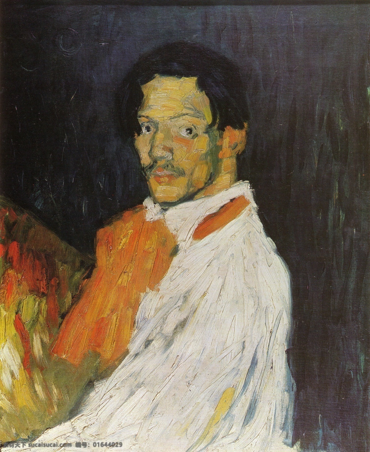 毕加索 自画像 人物 肖像 名画 文化艺术 绘画书法
