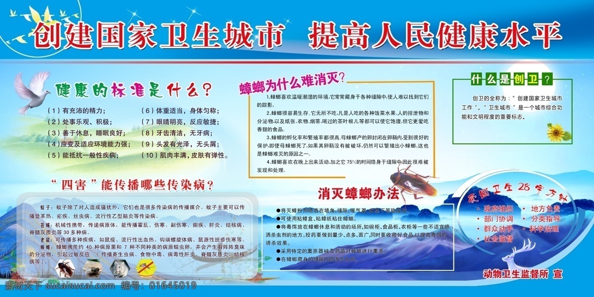 创卫 爱国卫生 健康城市 健康 健康展板 健康知识 卫生城市 创建卫生城市 标准体重 饮食卫生 卫生健康 学校展板 学校版面 校园展板 学校 校园文化 校园公示栏 学校公示栏 宣传栏 公示栏 公告栏 展板 版面 活动宣传栏 小区 社区 社区展板 社区宣传栏 小区展板 蓝色展板 蓝色背景 远山 背景山 展板类