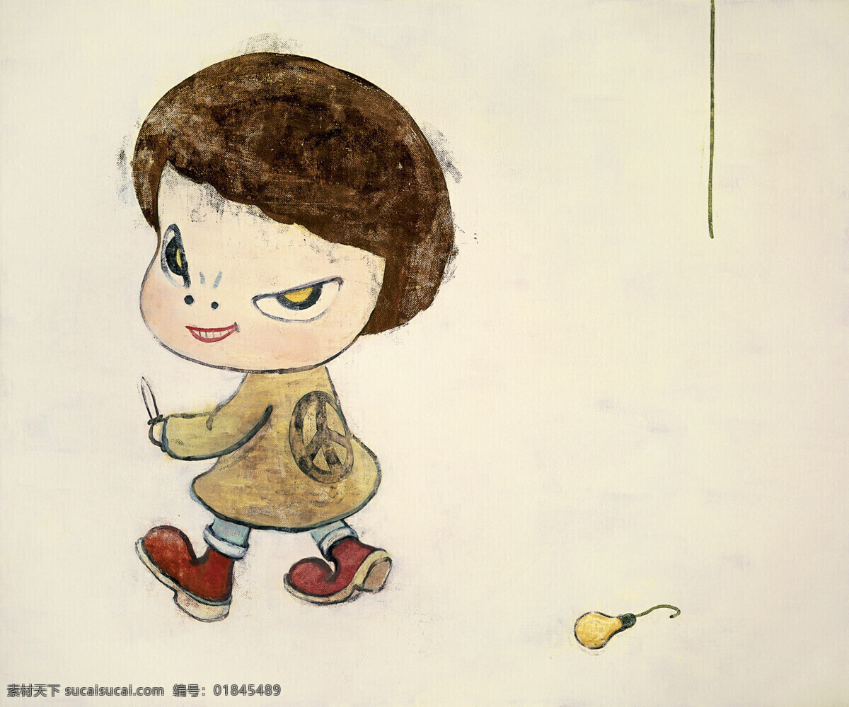 奈良 美智 插画 绘画书法 日本 手绘 文化艺术 小女孩 设计素材 模板下载 奈良美智 插画集