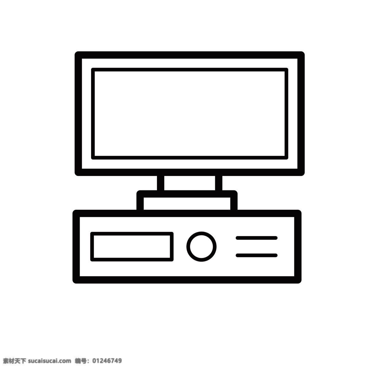 扁平化电脑 台式机 电脑 扁平化ui ui图标 手机图标 界面ui 网页ui h5图标
