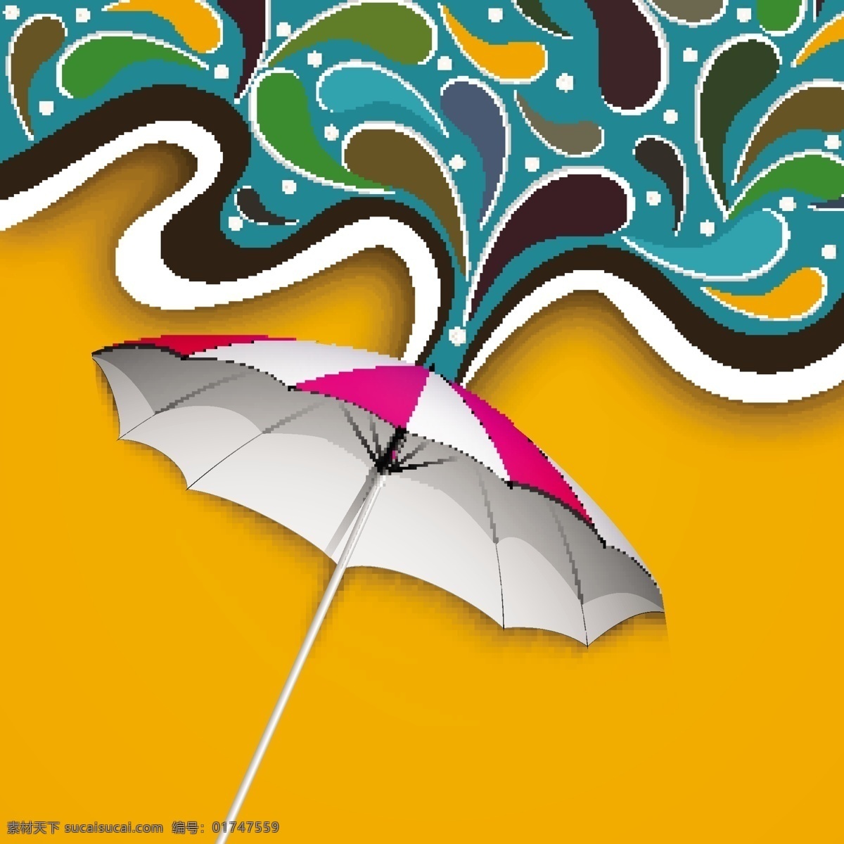 摘要雨季背景 黄色