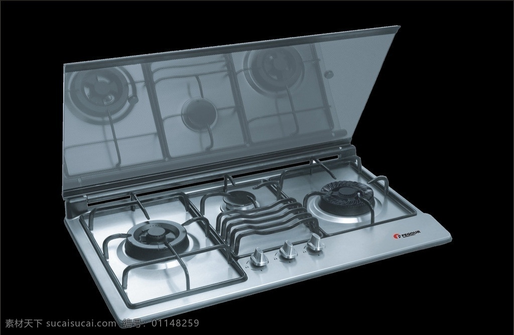 燃气灶 煤气灶 天然气灶 厨房 厨房用具 分层 源文件