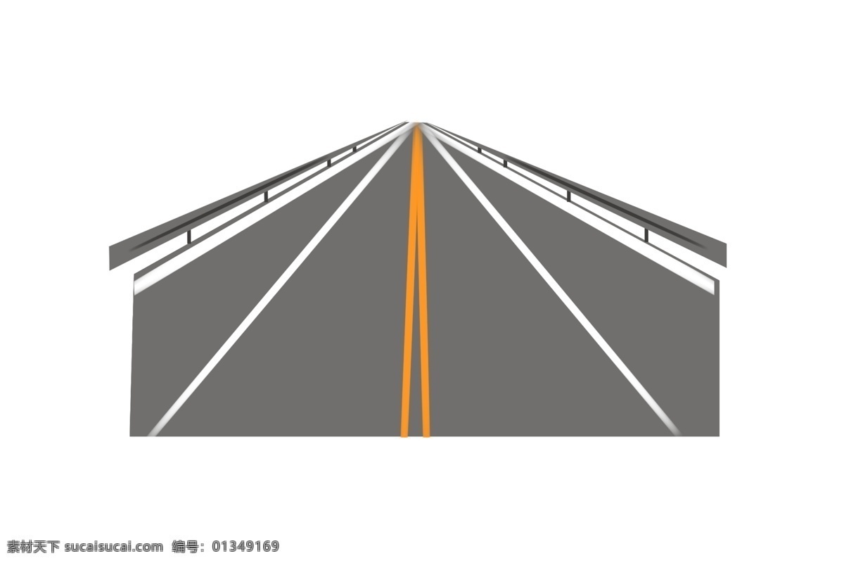 直线 高速公路 插图 黄色分割线 直线分割线 卡通马路图 马路图案 精美的图案 公路插画 卡通公路