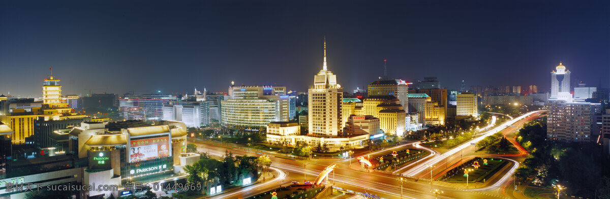 城市 夜景 鸟瞰图 北京免费下载 psd源文件