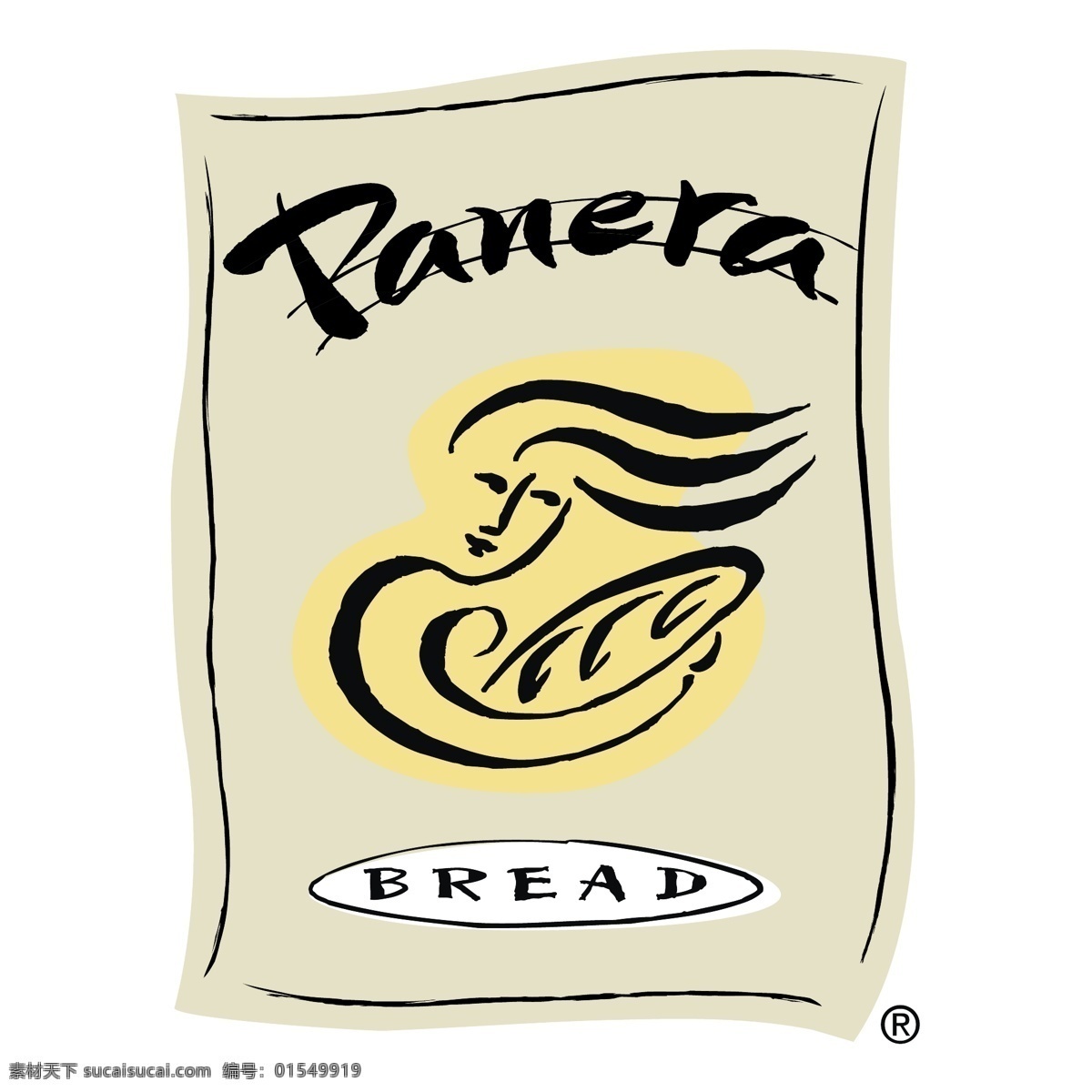 免费 panera 面包 标志 标识 白色