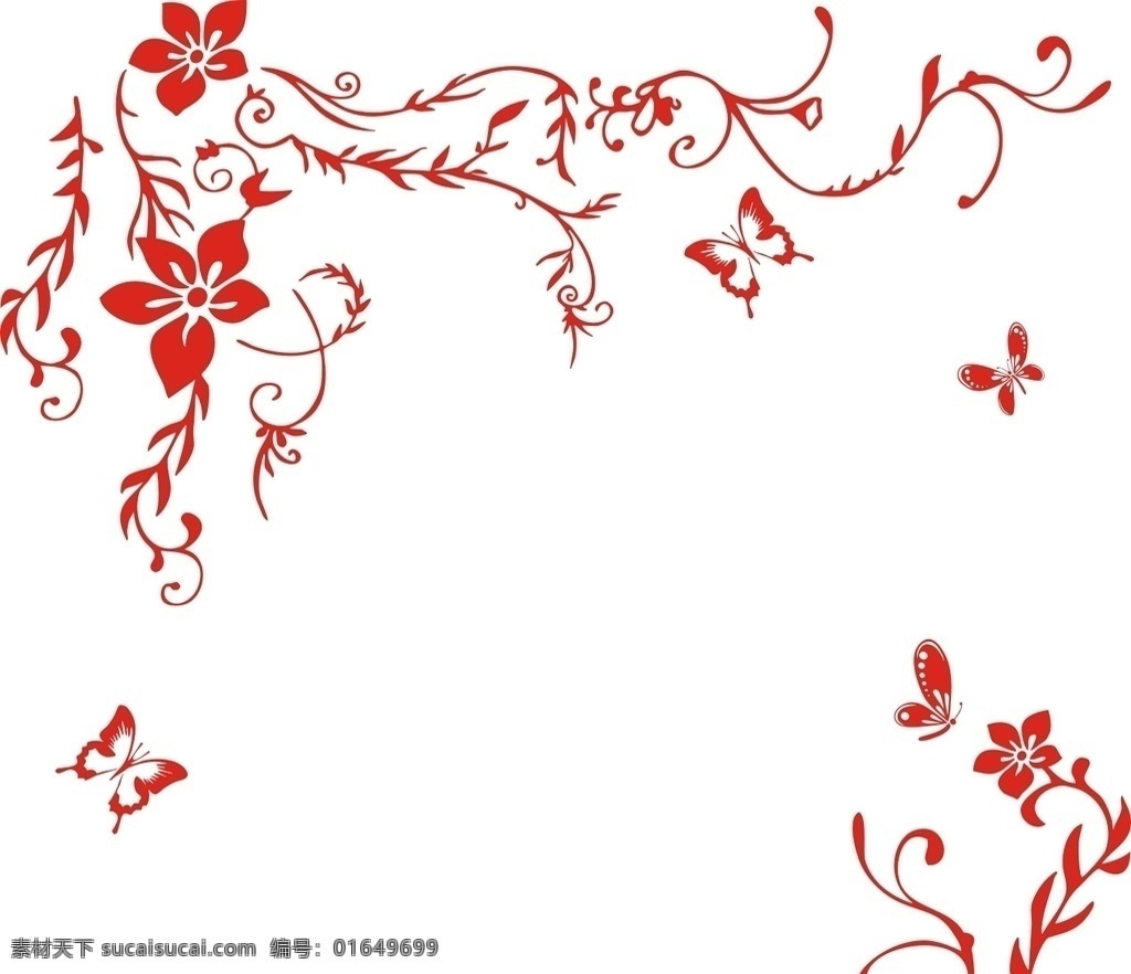 红色花边 红色 背景 花边 花纹 底纹边框 花边花纹