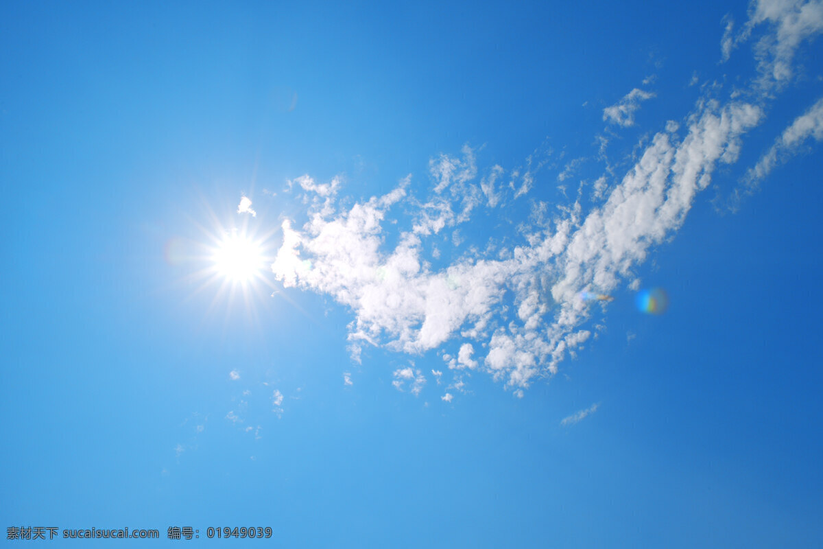 蓝天太阳 太阳 天空 蓝天白云 云朵 自然景观 自然风景