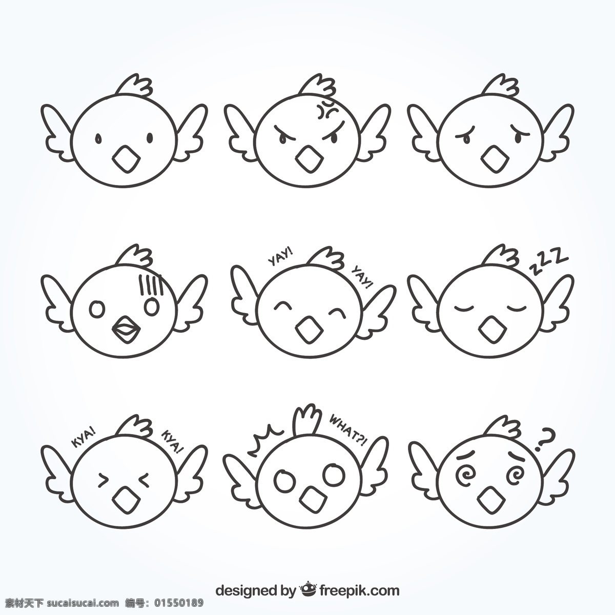 套 手绘 母鸡 笑脸 手 动物 鸡 脸 可爱 微笑 快乐 绘画 有趣 人物 情感 可爱的动物 表情 快乐的脸 笑