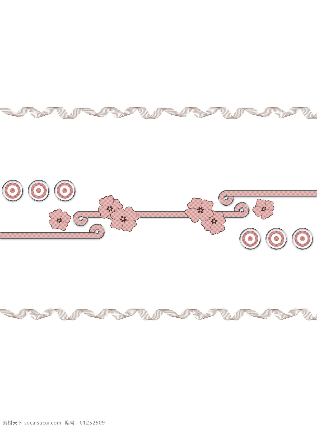 浪漫一生 粉色 花朵 圆圈 弯曲线条 移门图片