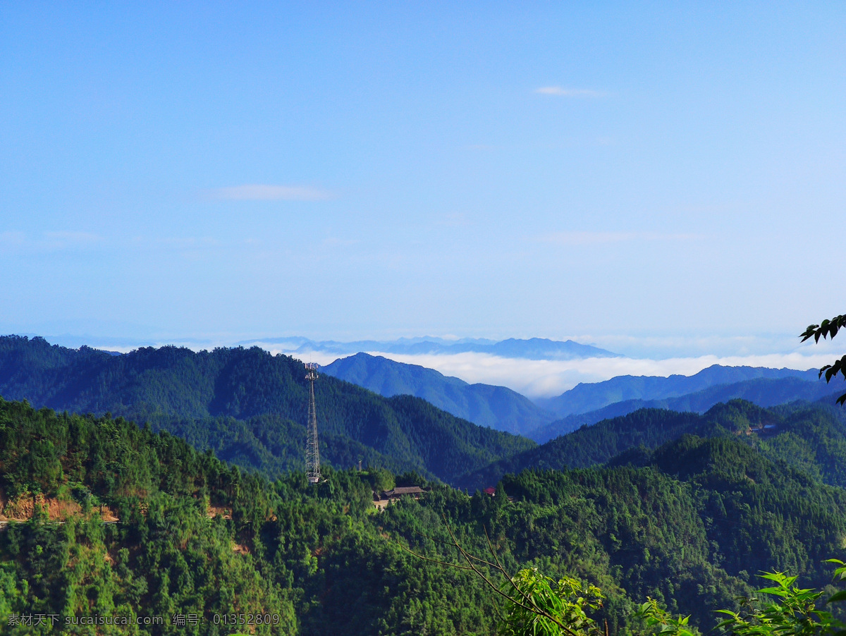 青山 大山 牯牛山 自然景观 自然风景 风景 风光摄影 云海