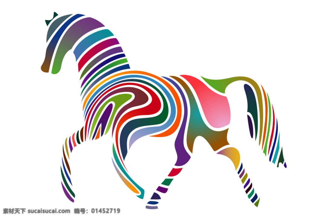 挥舞 马 春季 版 2009 标志 插图 动物 符号 剪影 图 图标 颜色 我是怎么做的 线的艺术 插画集